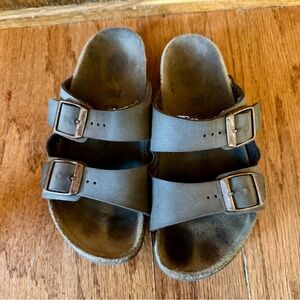 Birkenstock Kids brown Two-Strap Sandals